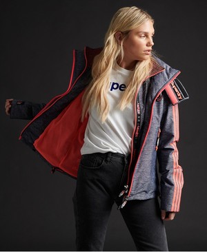 Superdry Limited Edition Blockhood SD-Windcheater Női Kabát Korall | XWBMJ6081